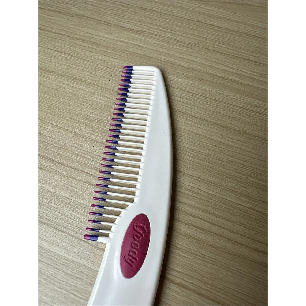 GOODY Combination Tool Comb Pick Lift 1990s White Pink